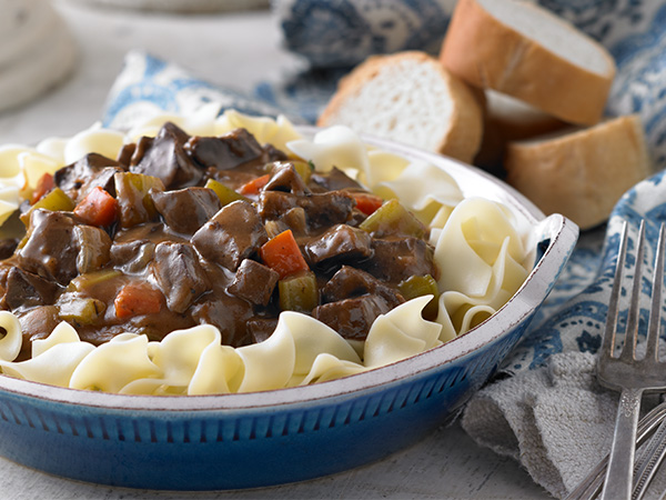 Authentic Delicious Beef Heart Stew with Noodles