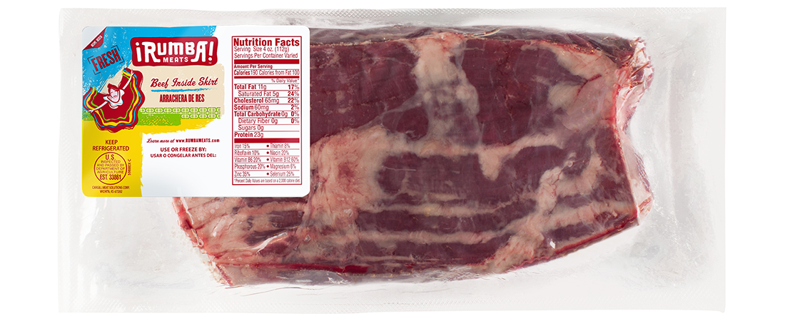 Rumba Meats Packaged Beef Inside Skirt Steak