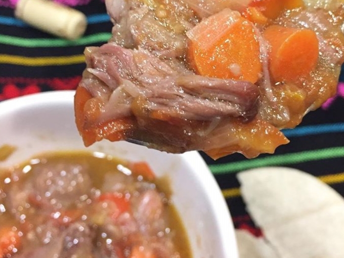 Oxtail Beef Stew in a Spoon