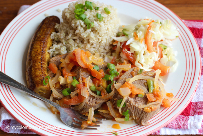 Colombian-Style Tongue with Creole Sauce