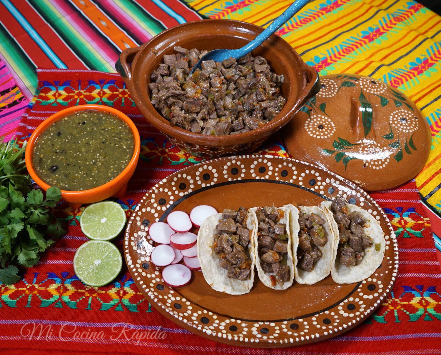 Beef Tongue Tacos a la Mexicana