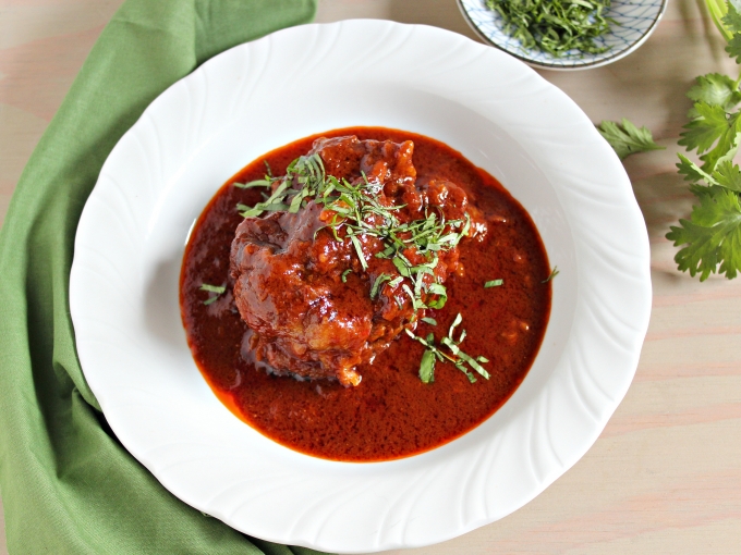 Braised Oxtail in a Guajillo Sauce