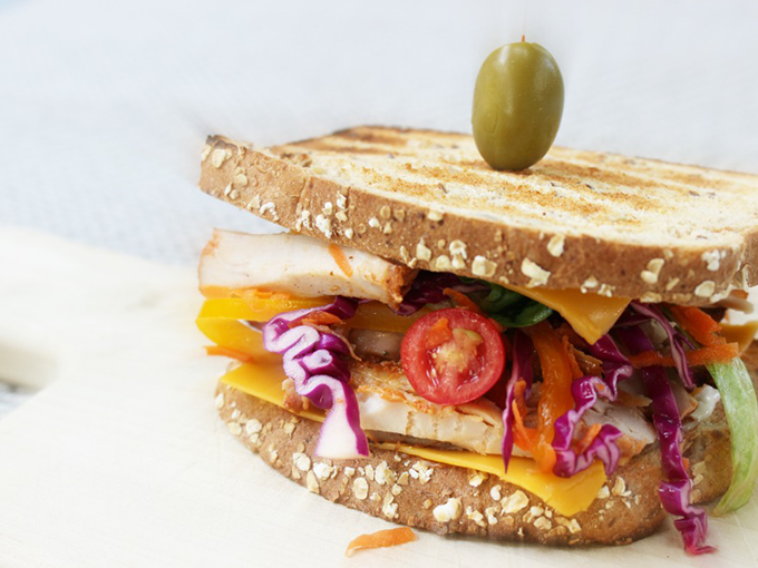 Sandwich-Tostado-Pollo