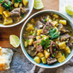 Guiso with beef tongue