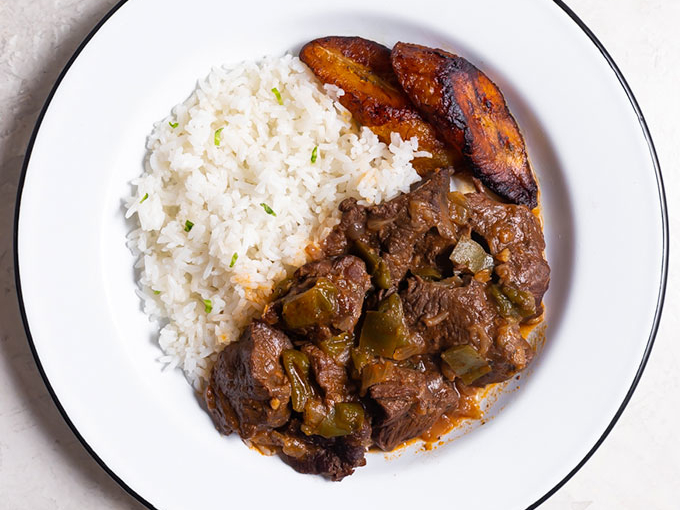 Cuban-Style Beef Cheek Stew from @ASassySpoon